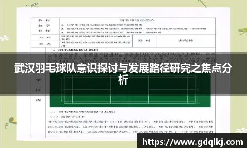 武汉羽毛球队意识探讨与发展路径研究之焦点分析